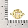 Brass Micro Pave Clear Cubic Zirconia Mama Connector Charms FIND-Z041-12C-3