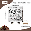 Coffee Bar Wood Display Easels ODIS-WH20016-002-2