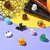 9Pcs 9 Styles Halloween Themed Handmade Lampwork Beads LAMP-CJ0002-62-6