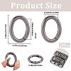 20Pcs Zinc Alloy Spring Gate Rings FIND-SP0004-30B-2