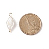 Natural Keshi Pearl Pendants X-PALLOY-JF01932-3