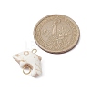 Synthetic Turquoise Connector Charms PALLOY-JF02372-01-2