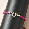 Adjustable Nylon Cord Bracelets X-BJEW-C096-01G-21-3