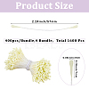 Gypsum with Cotton Cord Artificial Flower Core DIY-WH20007-36A-02-2