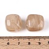Opaque Acrylic Beads X-OACR-ZX006-33B-3