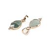Natural Green Aventurine Faceted Pendans KK-L218-004G-06-2