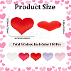 500Pcs 5 Colors Polyester Sponge Heart Shaped Confetti for Party Decoration DIY-CY0003-21A-2