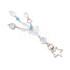 Jellyfish Glass Pendant Decorations HJEW-JM02962-02-4