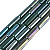 Electroplate Opaque Glass Beads Strands EGLA-Q132-02A-B01-1