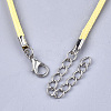 Waxed Cord Necklace Making X-NCOR-T001-62-3