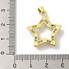 Brass Micro Pave Cubic Zirconia Pendants KK-Z042-29G-03-3