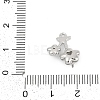 Brass Micro Pave Cubic Zirconia Pendants ZIRC-P122-03C-P-3