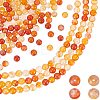   5 Strands Natural Carnelian Beads Strands G-PH0001-58-1