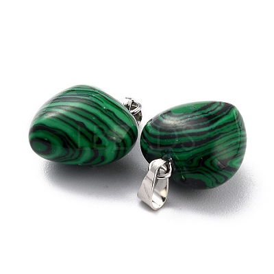 Synthetic Malachite Pendants G-I311-A32-1