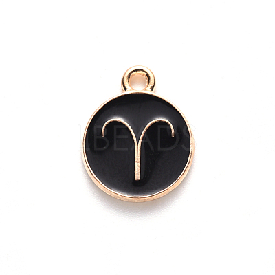 Alloy Enamel Pendants ENAM-S124-01A-08A-1