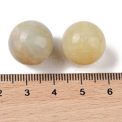 Natural Flower Amazonite No Hole Sphere Beads G-K353-04D-41-1