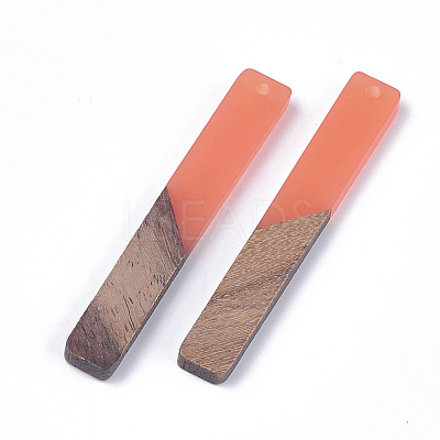Resin & Walnut Wood Big Pendants X-RESI-S358-39C-1