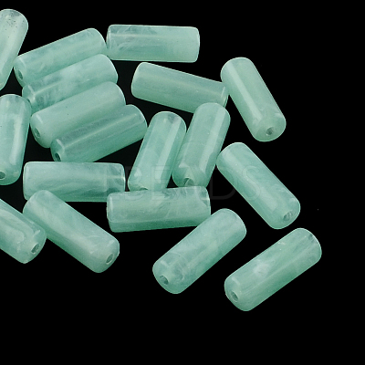 Column Imitation Gemstone Acrylic Beads LS-OACR-R030-08-1