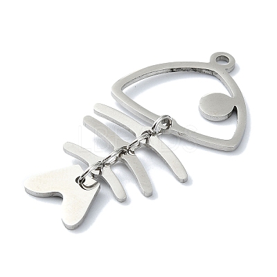 Non-Tarnish 304 Stainless Steel Pendants LS-STAS-C097-47P-1