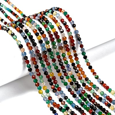Natural Agate Beads Strands G-A129-3mm-A06-1