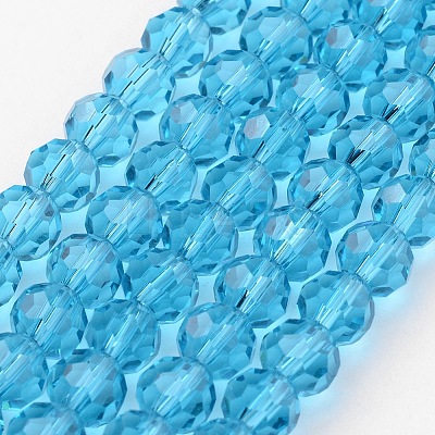 Transparent Glass Bead Strands LS-GLAA-G013-6mm-49-1