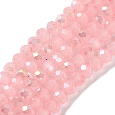 Baking Electroplate Glass Beads Strands DGLA-A039-J10mm-B08-1