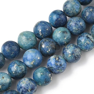 Dyed Natural Dolomite Beads Strands G-D337-8mm-D06-1