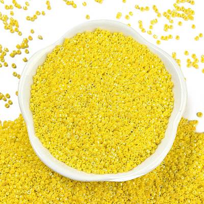 Opaque Colours Luster Glass Seed Beads SEED-H003-12E-1