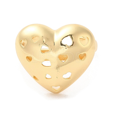 Brass Open Cuff Rings RJEW-P098-23G-1