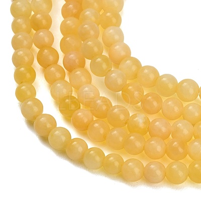 Natural Yellow Calcite Beads Strands GG-CBAA3AB-02-4mm-1