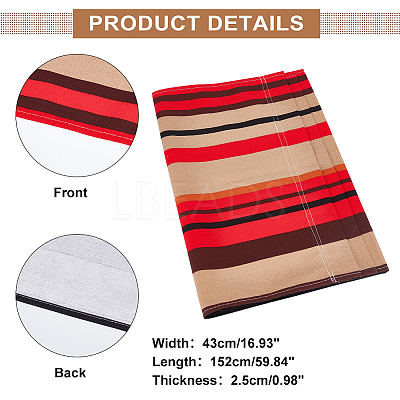 Canvas Cloth Beach Lounge Chair Cover with Pillows AJEW-WH0342-55-1