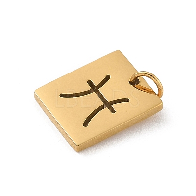 304 Stainless Steel Charms STAS-R001-03G-12-1