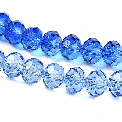 Transparent Painted Glass Beads Strands DGLA-A034-T8mm-A01-1