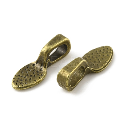Alloy Glue-on Flat Pad Bails PALLOY-K005-01AB-1