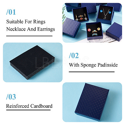 Rhombus Textured Cardboard Gift Storage Boxes CON-TAC0010-03A-02-1