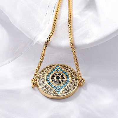 Adjustable Brass Box Chain Bolo Bracelets BJEW-P196-05G-1