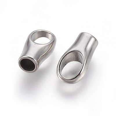 Tarnish Resistant 304 Stainless Steel Cord Ends LS-STAS-L219-04P-1