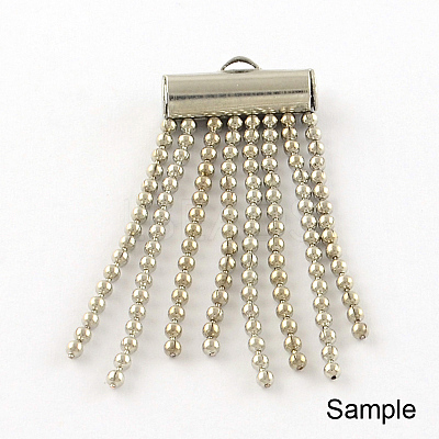 Iron Slide On End Clasp Tubes X-IFIN-R212-1.0cm-P-1