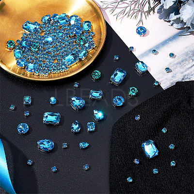 198Pcs 9 Style Sew on Rhinestone DIY-PH0008-64-1