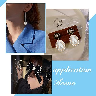 10Pcs 5 Style ABS Plastic Imitation Pearl Pendants FIND-NB0002-48-1