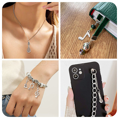 68Pcs 17 Styles Tibetan Style Alloy Pendants FIND-TA0006-19-1