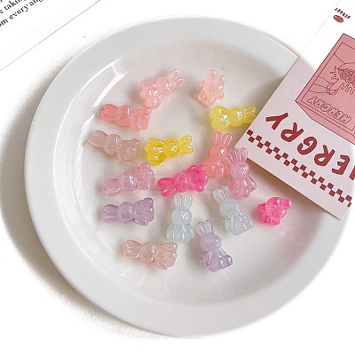 Opaque Acrylic Beads OACR-F011-16-1