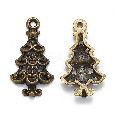 Christmas Mixed Style Tibetan Style Alloy Pendants TIBEP-F040-02AB-1