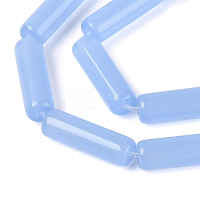 Imitation Jade Glass Beads Strands GLAA-N070-01A-B04-1