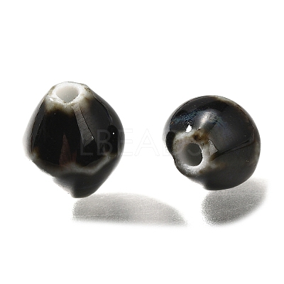 Vintage Style Glazed Ceramic Porcelain Beads PORC-H013-01-13-1