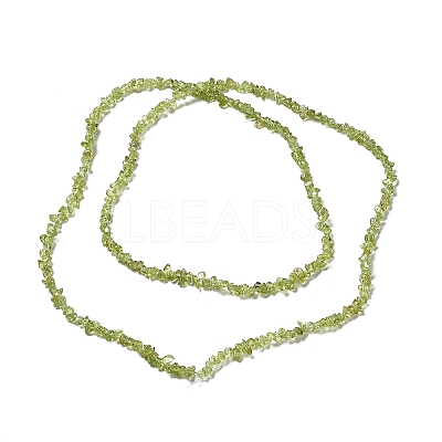 Natural Peridot Beads Strands G-E607-A06-1