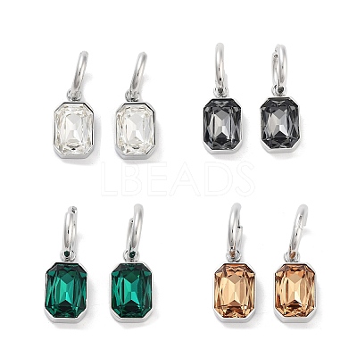 304 Stainless Steel Hoop Earring Hand Polished EJEW-C017-06P-1