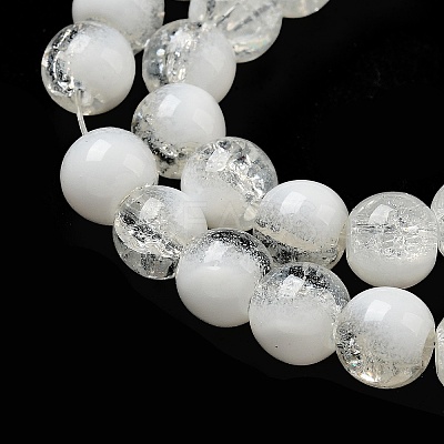 Crackle Glass Beads Strands GLAA-U001-8mm-07-1