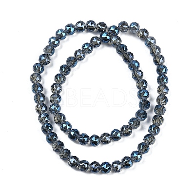 Transparent Electroplate Glass Beads Strands EGLA-N002-34C-C15-1