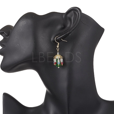 Glass Lantern Dangle Earrings EJEW-MZ00629-03-1